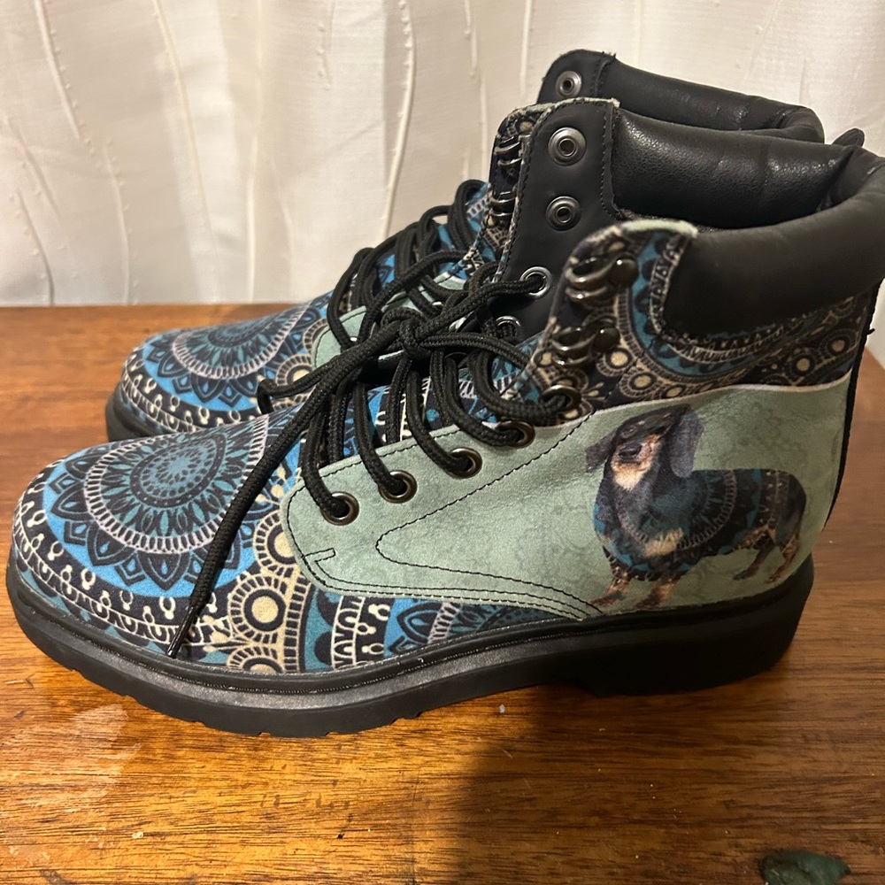 Wiener Dog Combat Boots :)